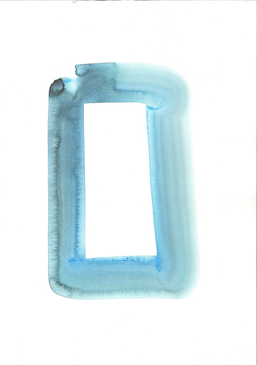 PLW23.089 Härestorp  IV , 11.02.23, [2023], watercolour on paper, 42 x 29.5 cm signed